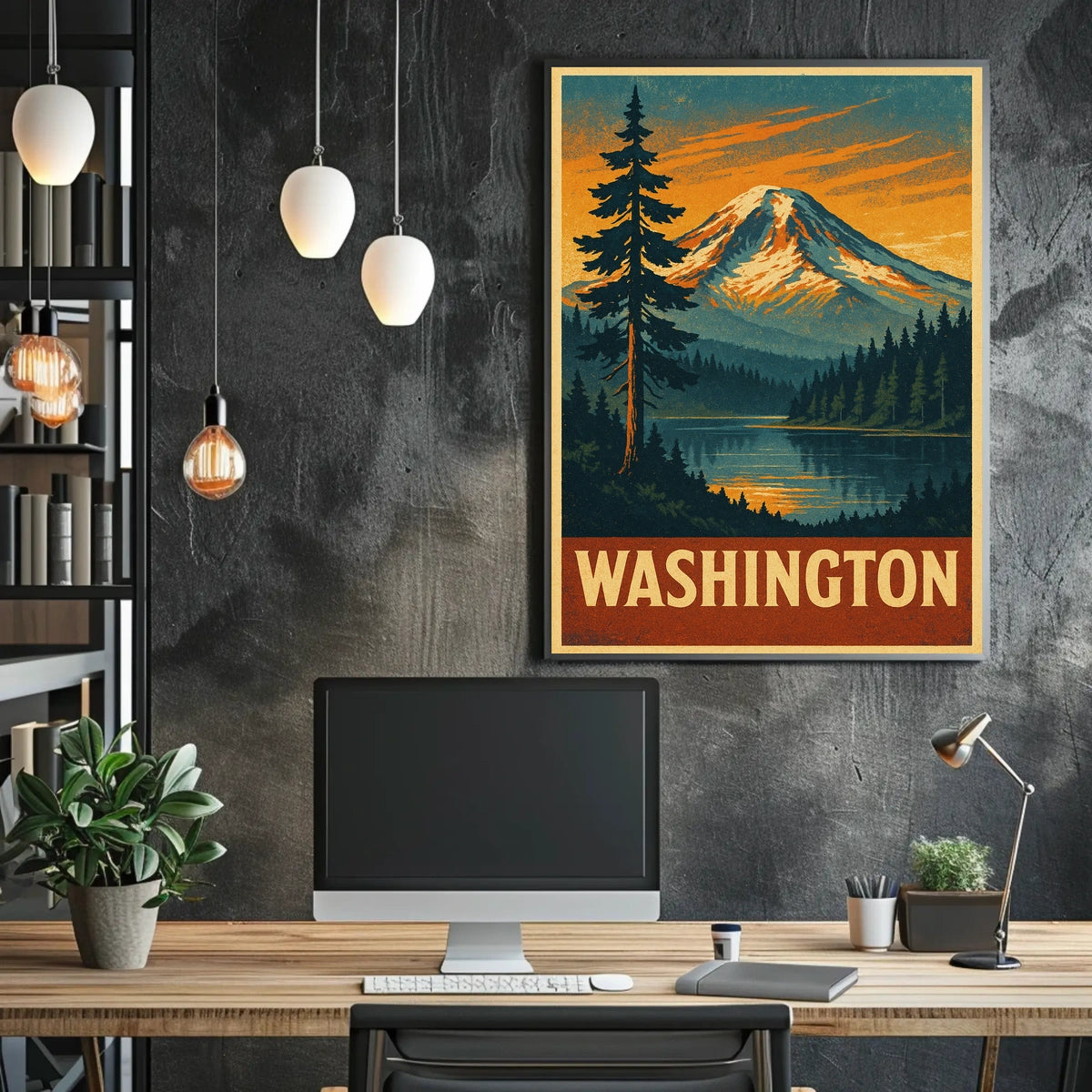 Scenic Washington Landscape Poster