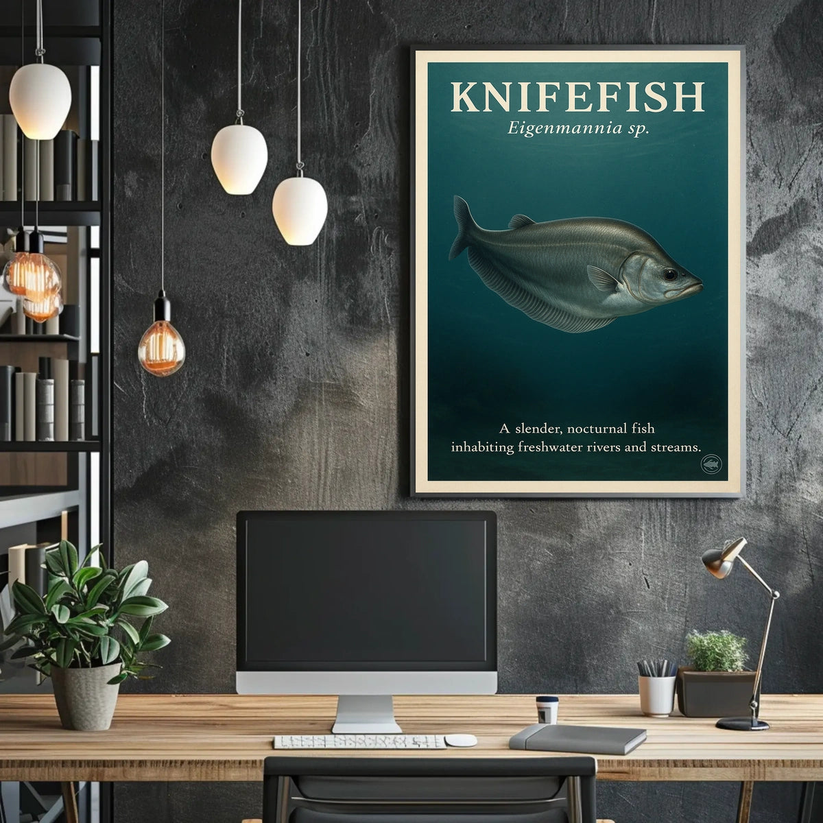 Knifefish The Nocturnal Swimmer Poster