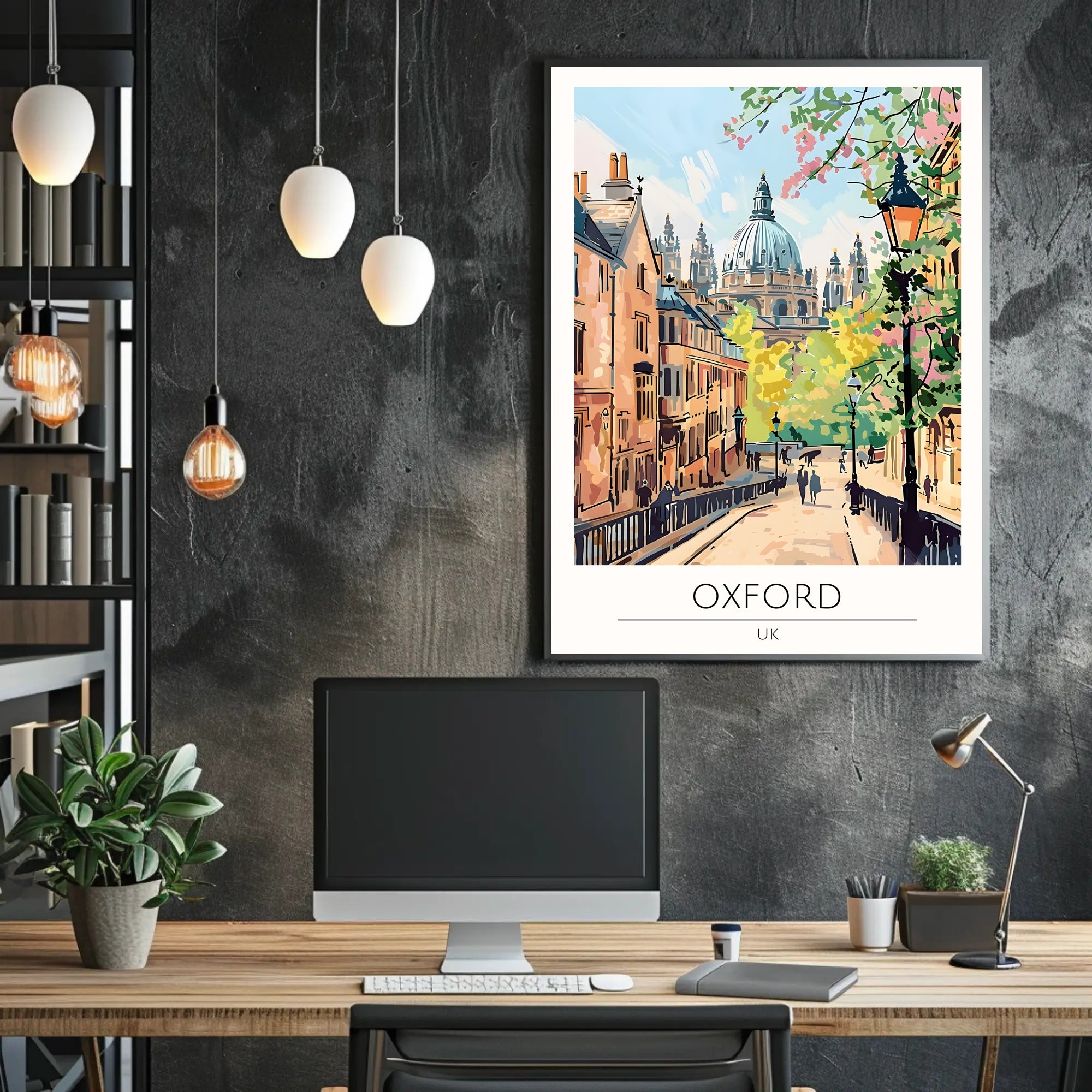 Scenic View of Oxford Poster PosterGoat