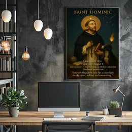 Saint Dominic Classic Vintage Religious Heritage Poster