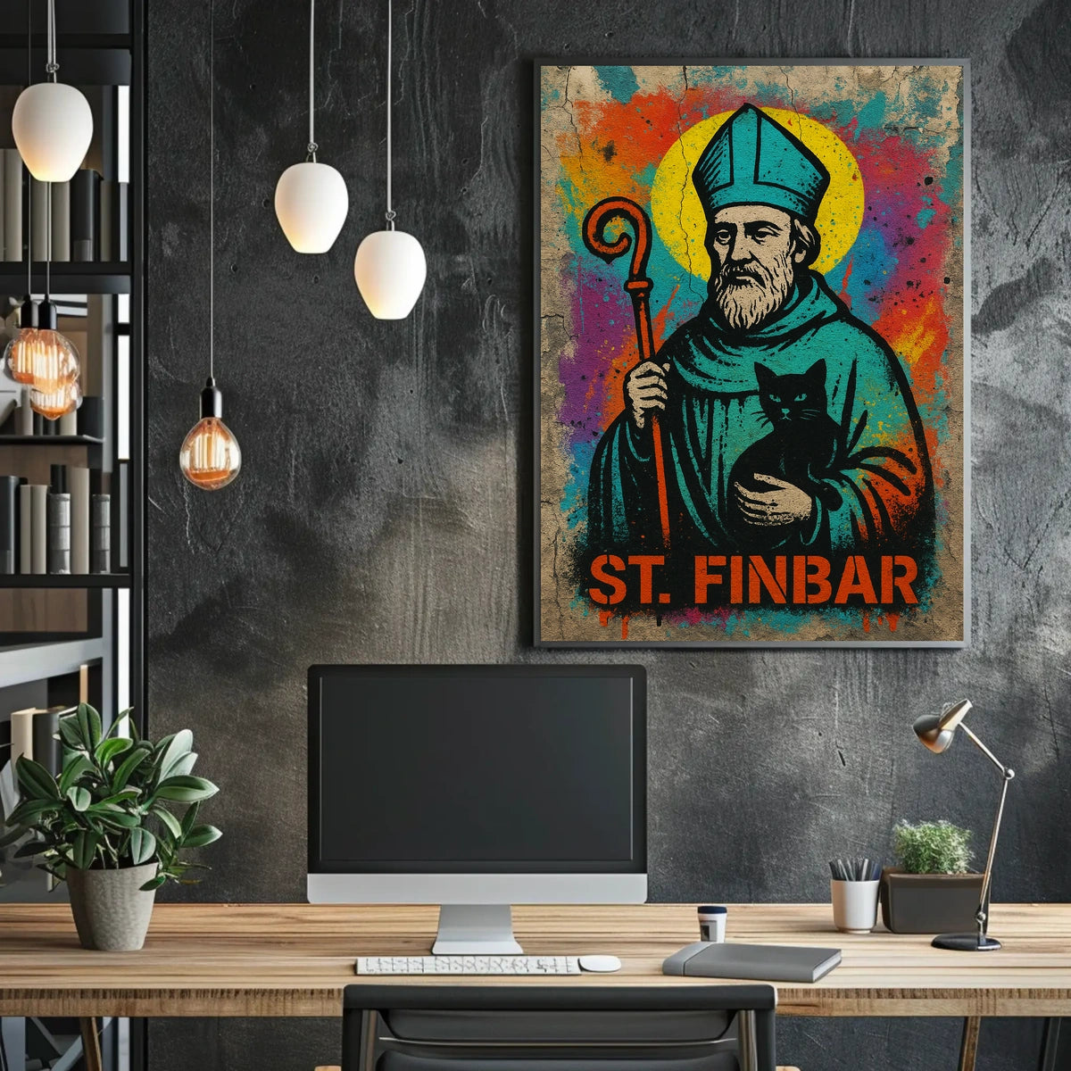 St. Finbar Street Art Poster