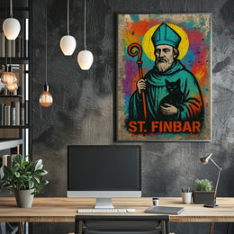 St. Finbar Street Art Poster