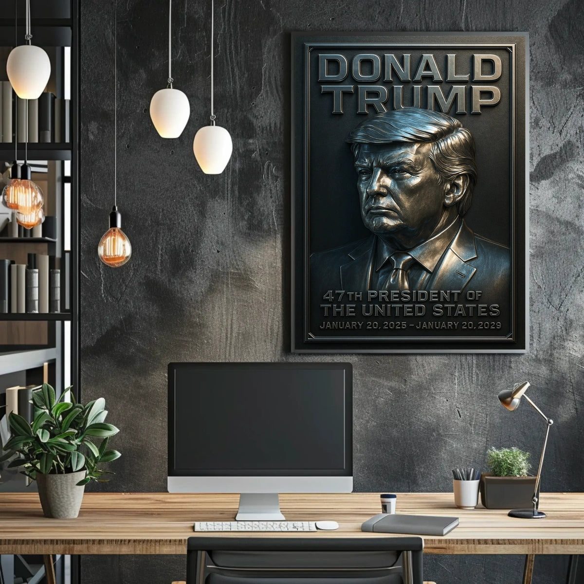 Trump Legacy Relief Patriotic Cinematic Poster
