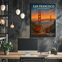 San Francisco Scenic Poster City Of Dreams Wall Art