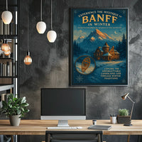 Experience the Mystique of Banff in Winter Poster