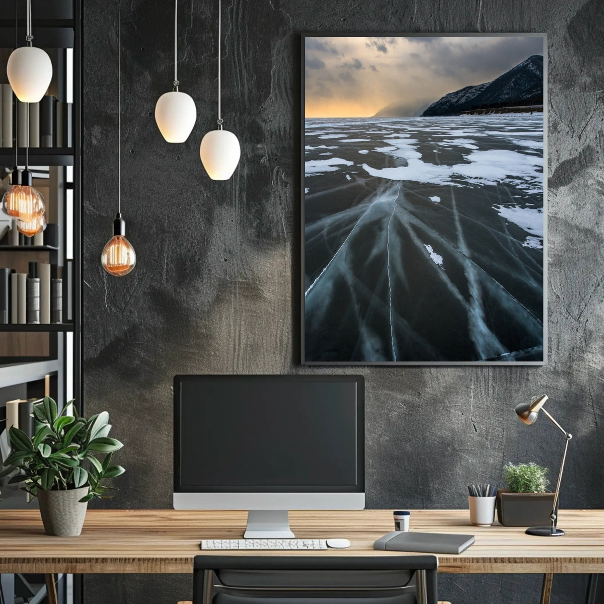 Winter Wonderland in Snowy Serenity - National Park Poster