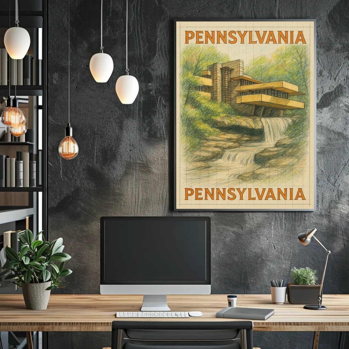 Pennsylvania Architectural Marvel Poster