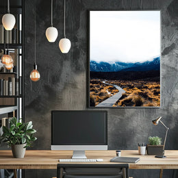 Pathway Through The Mountains Poster