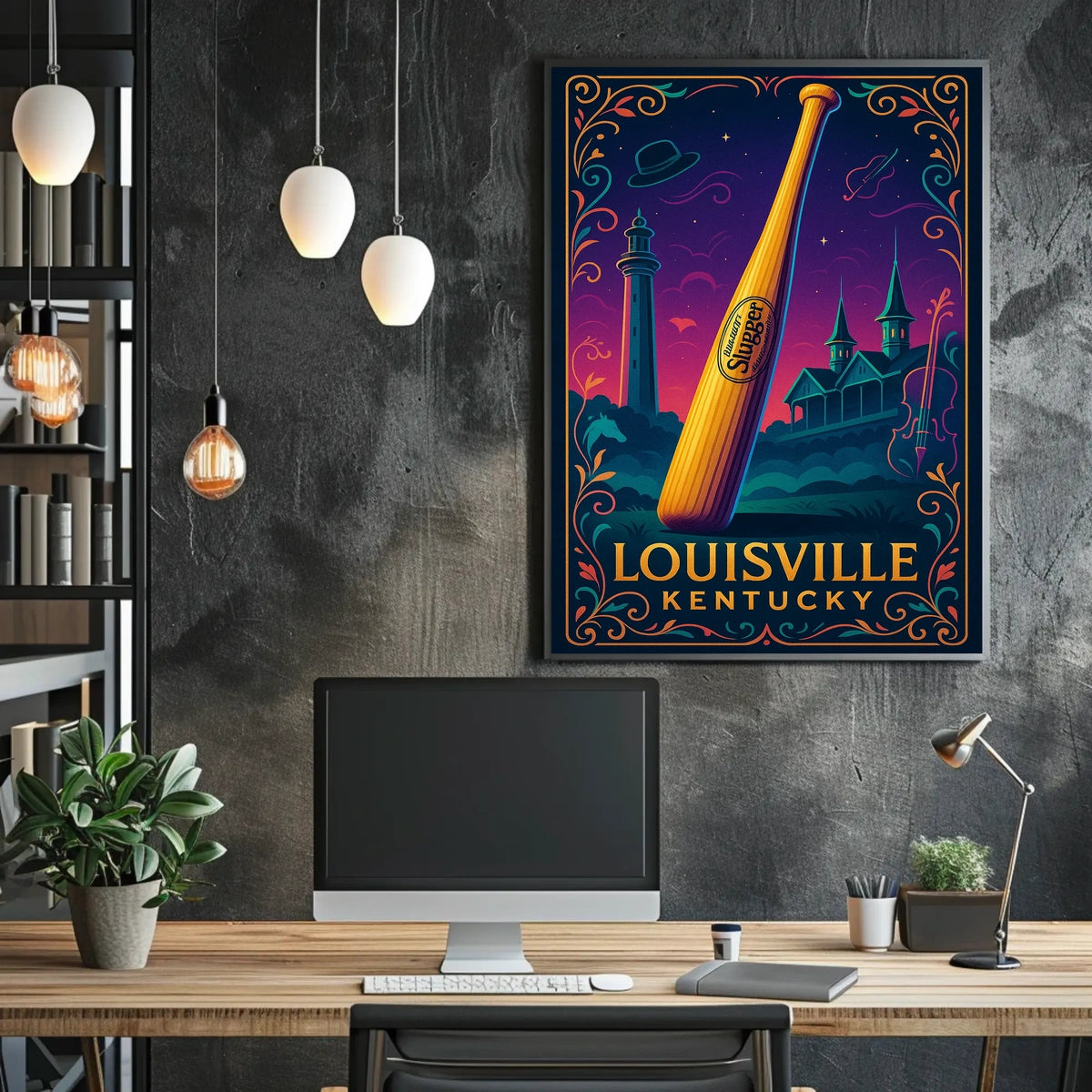 Louisville Slugger A Tribute to Kentucky Poster
