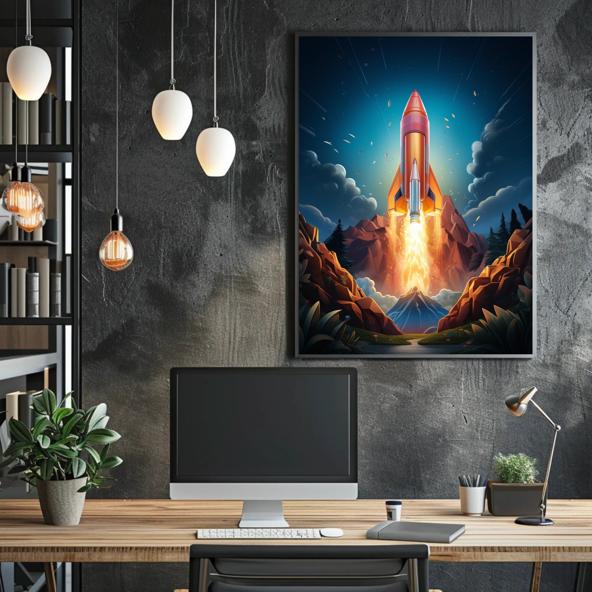 Rocket Launch Adventure Poster