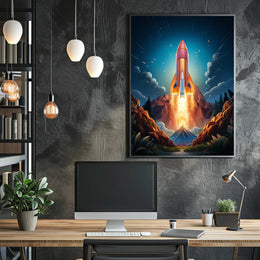 Rocket Launch Adventure Poster