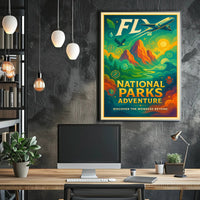 National Parks Adventure Poster Travel Wall Art