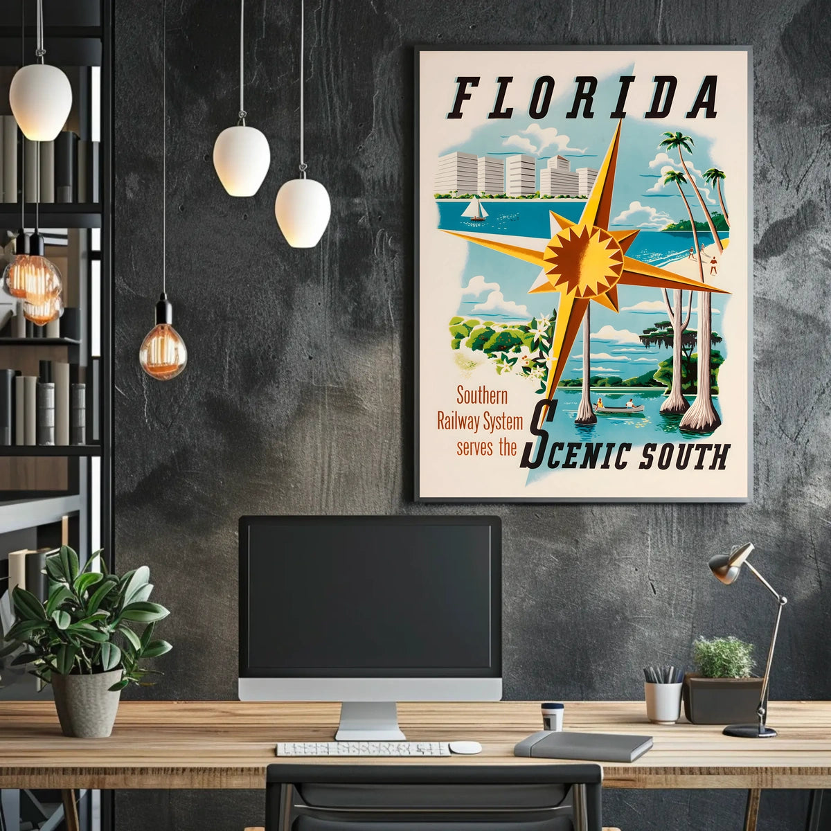 Florida Scenic South Railway Promotion Poster