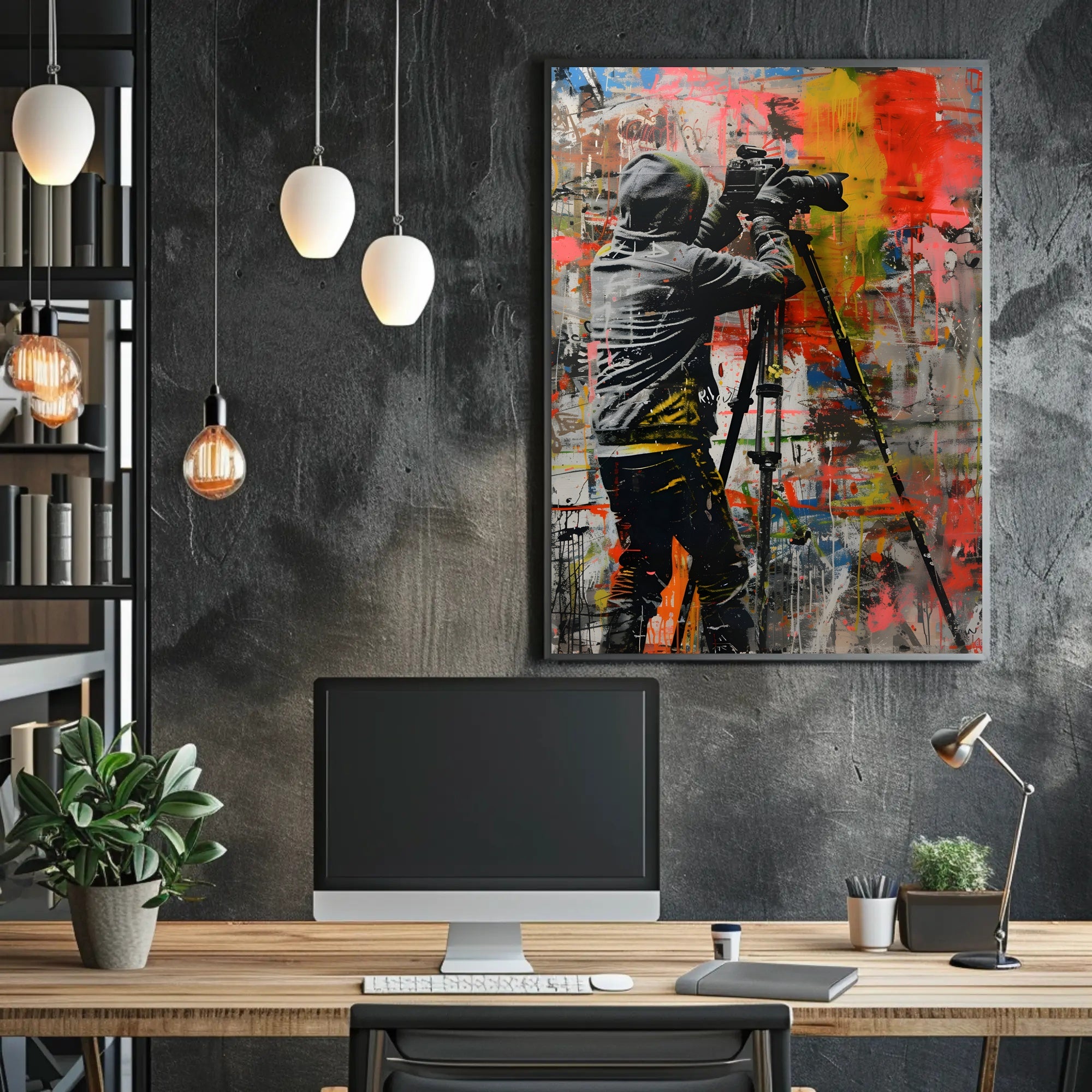 Urban Photography Street Art Poster: A Burst of Creativity