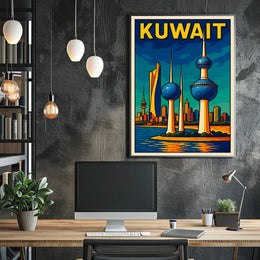 Kuwait Cityscape Poster