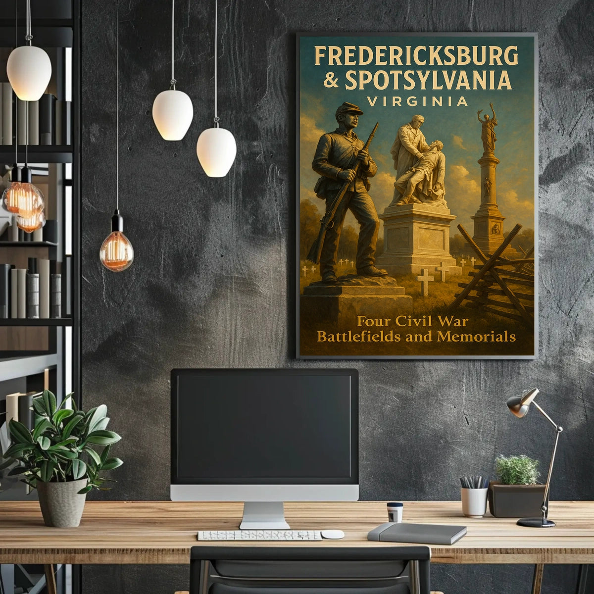 Fredericksburg Spotsylvania Civil War Poster