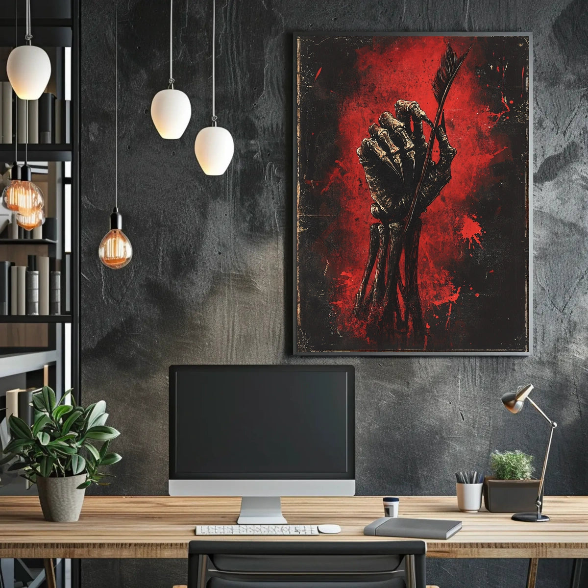 Macabre Dark Scene Artistic Poster