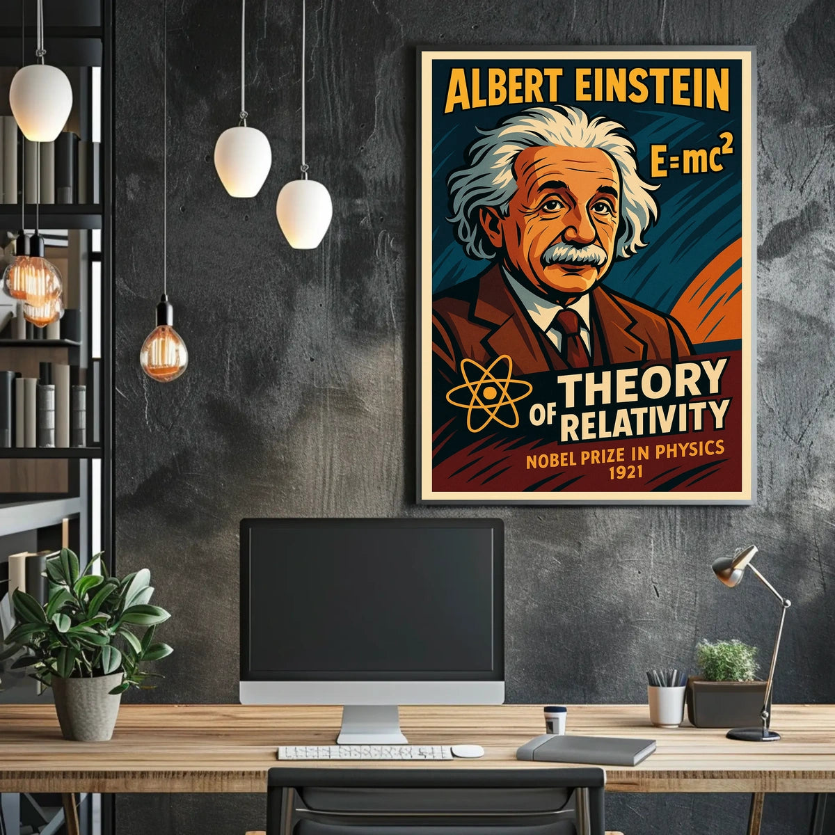 Albert Einstein Theory Of Relativity Poster