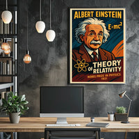 Albert Einstein Theory Of Relativity Poster