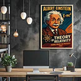 Albert Einstein Theory Of Relativity Poster