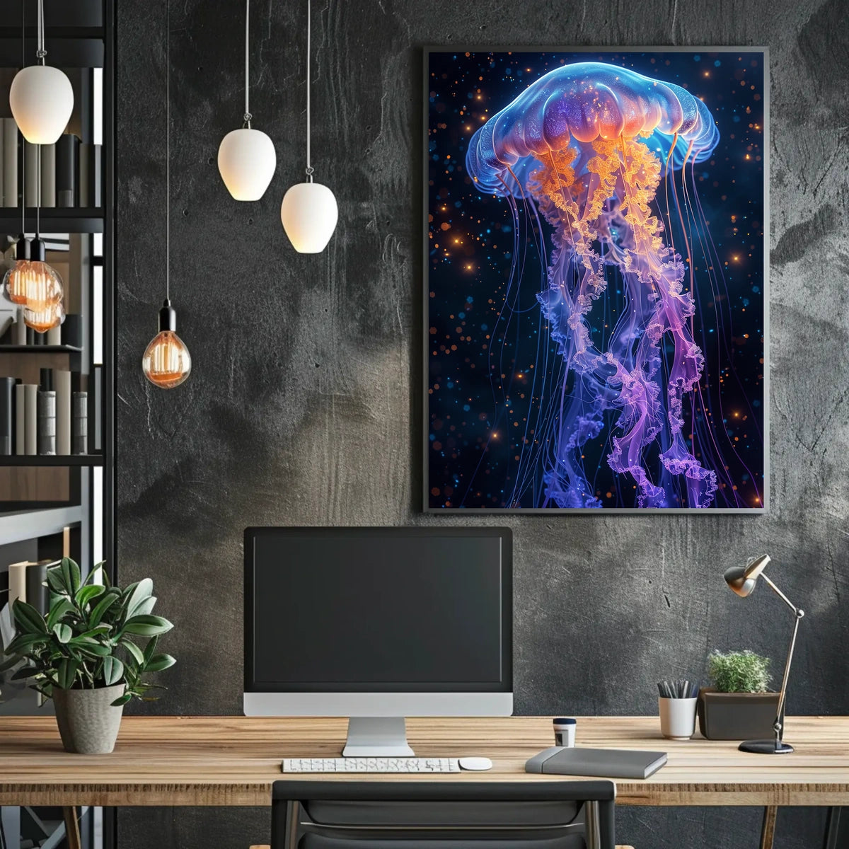 Ethereal Jellyfish Poster