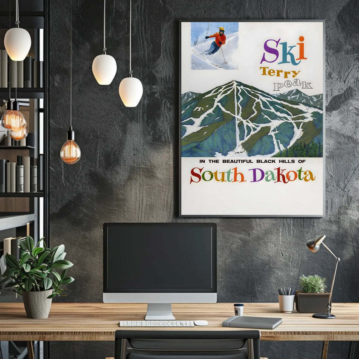 Ski Terry Peak In The Black Hills Poster