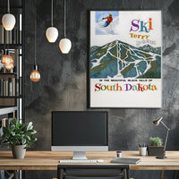 Ski Terry Peak In The Black Hills Poster