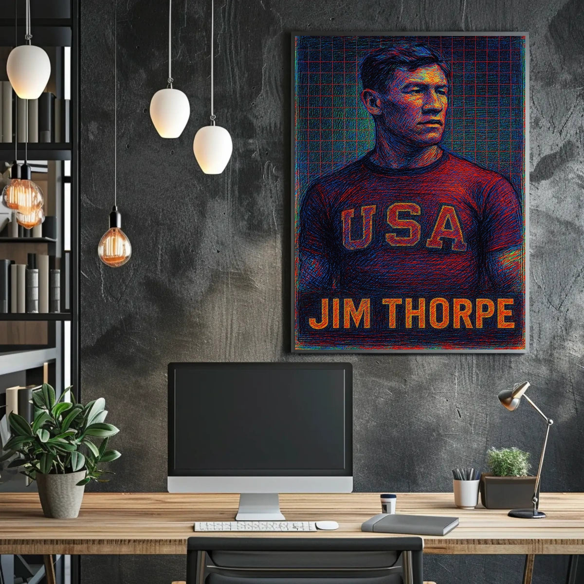 Jim Thorpe Tribute Poster