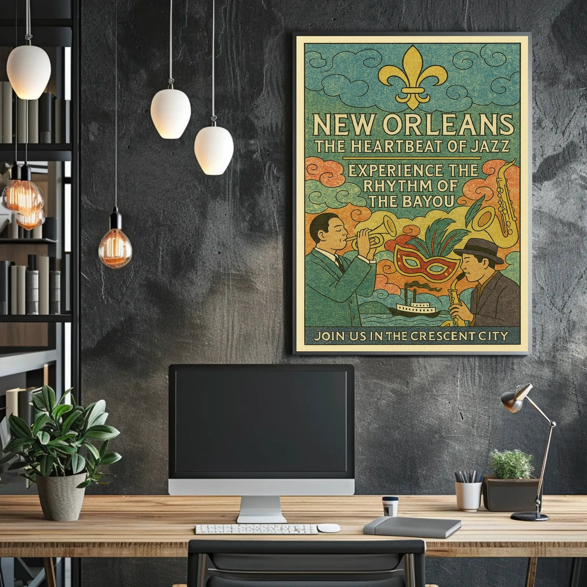 New Orleans The Heartbeat of Jazz Poster