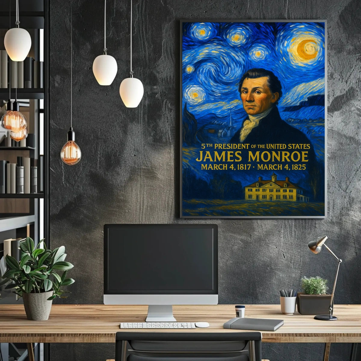 James Monroe 5th President of the United States Presidential Masterpiece Series Poster