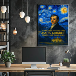 James Monroe 5th President of the United States Presidential Masterpiece Series Poster