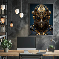 Steampunk Cyborg Poster PosterGoat