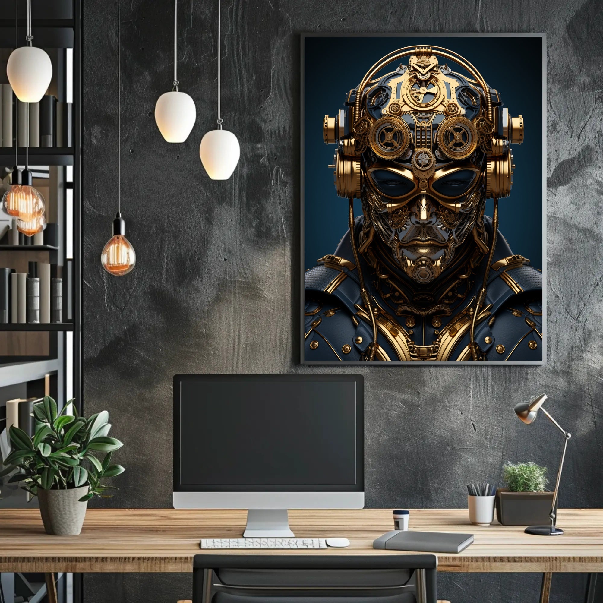 Steampunk Cyborg Poster PosterGoat