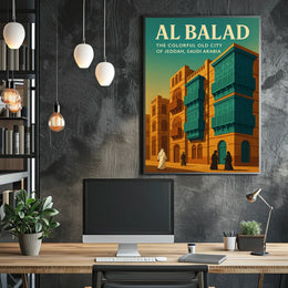 Al Balad The Colorful Old City Of Poster