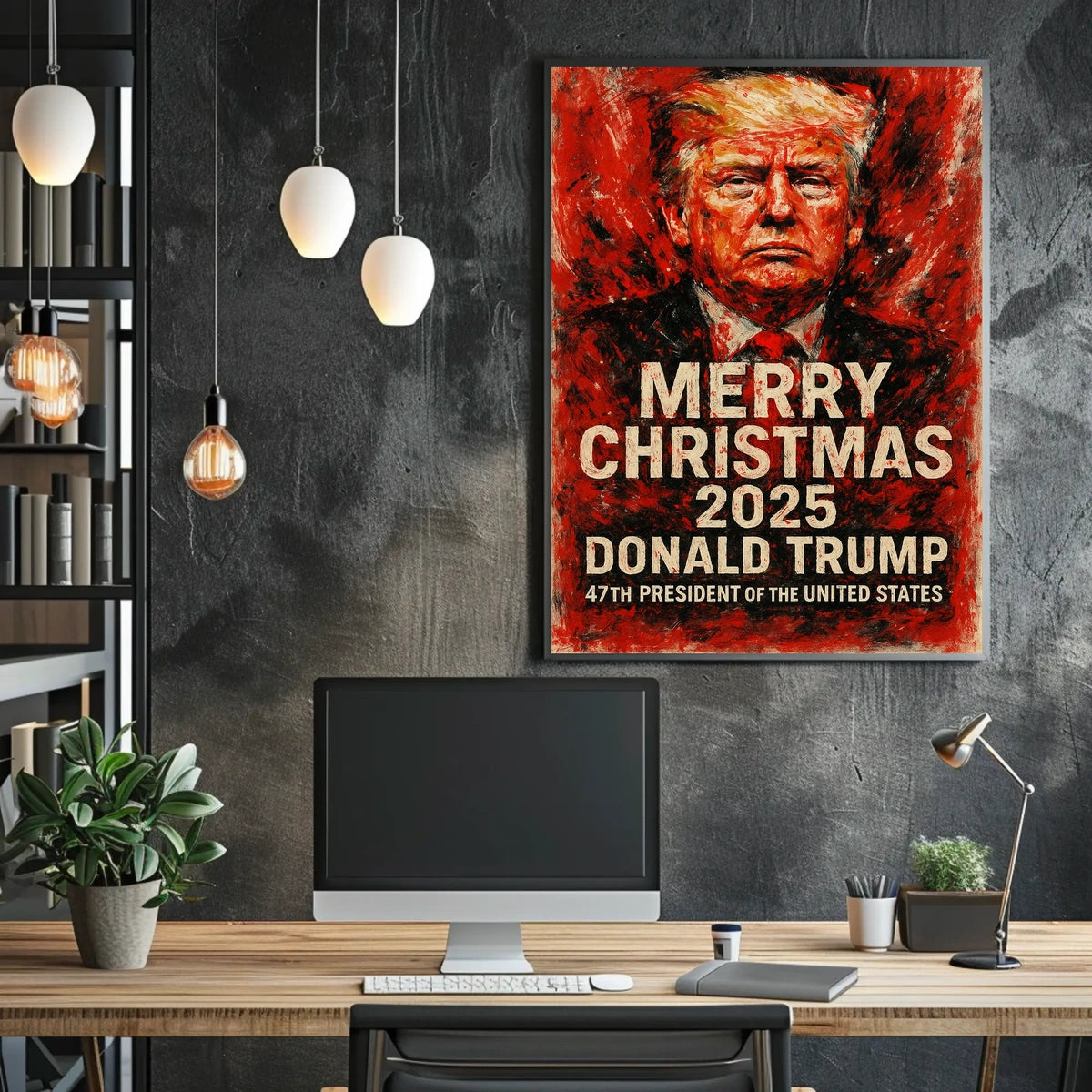 Donald Trump Christmas Holiday 2025 Political Poster