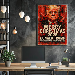 Donald Trump Christmas Holiday 2025 Political Poster