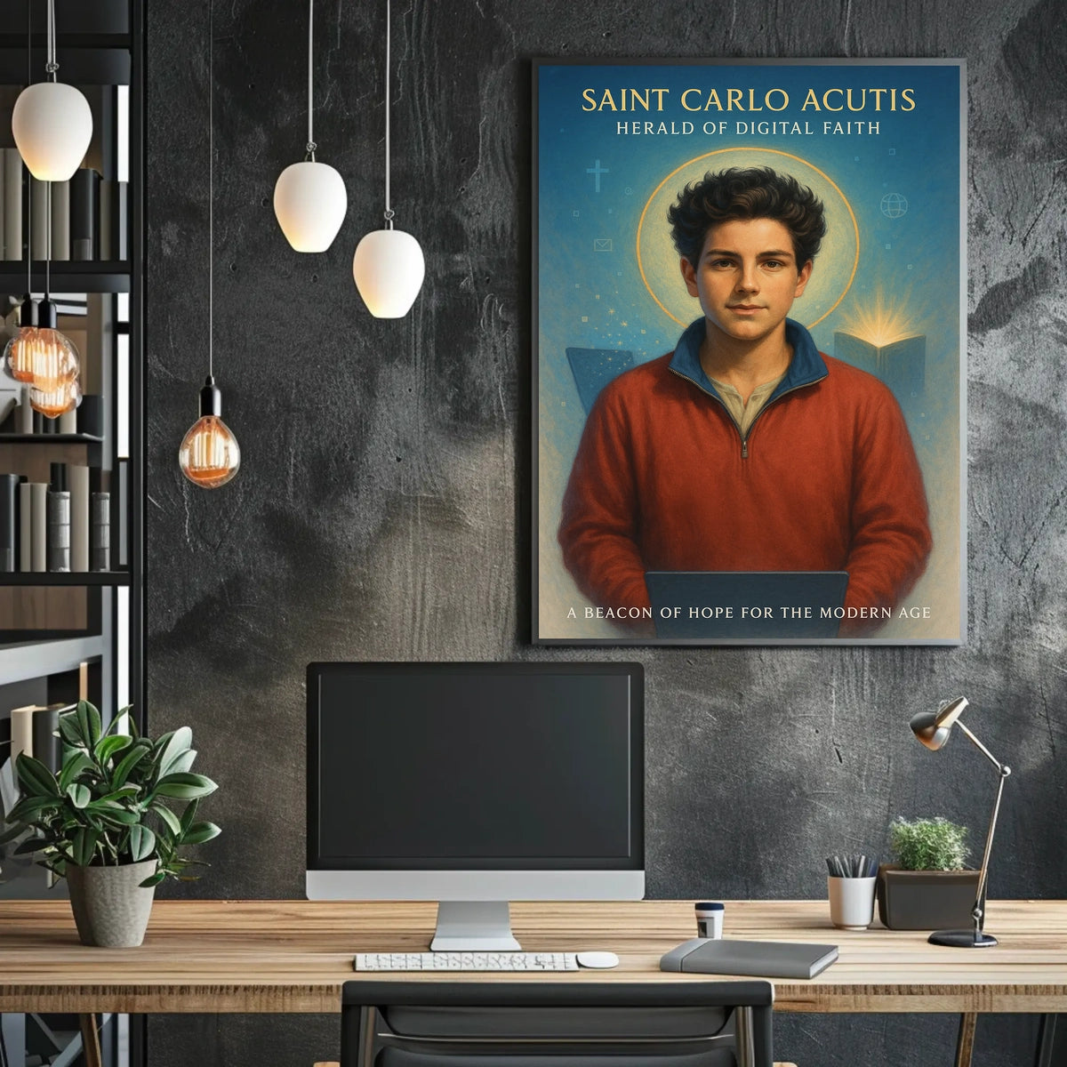 Saint Carlo Acutis Herald Of Digital Poster