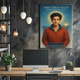 Saint Carlo Acutis Herald Of Digital Poster