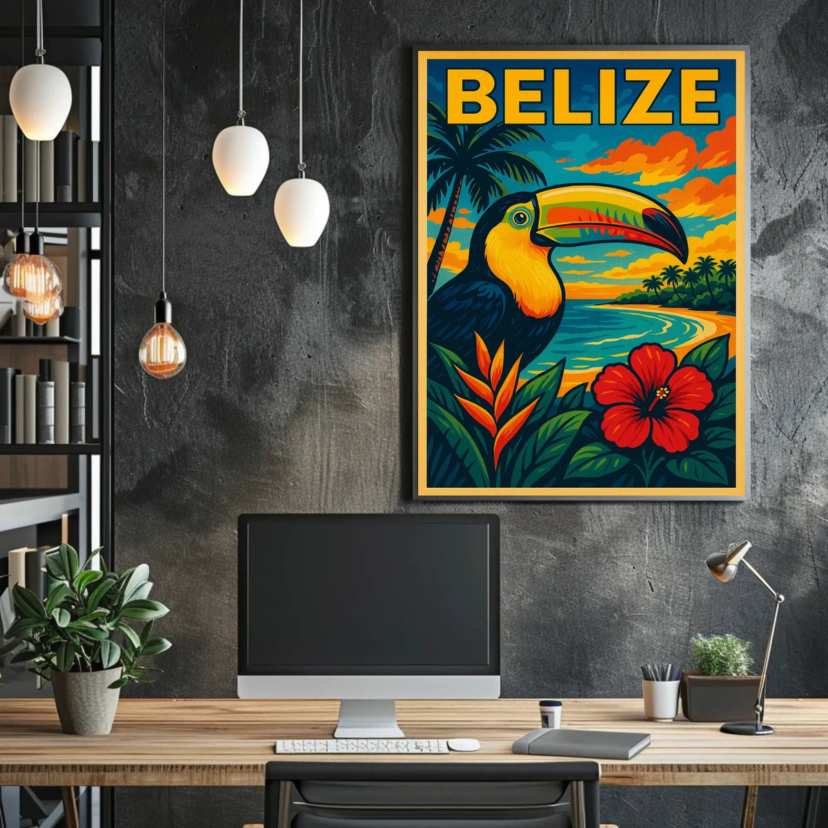 Belize Tropical Paradise Poster