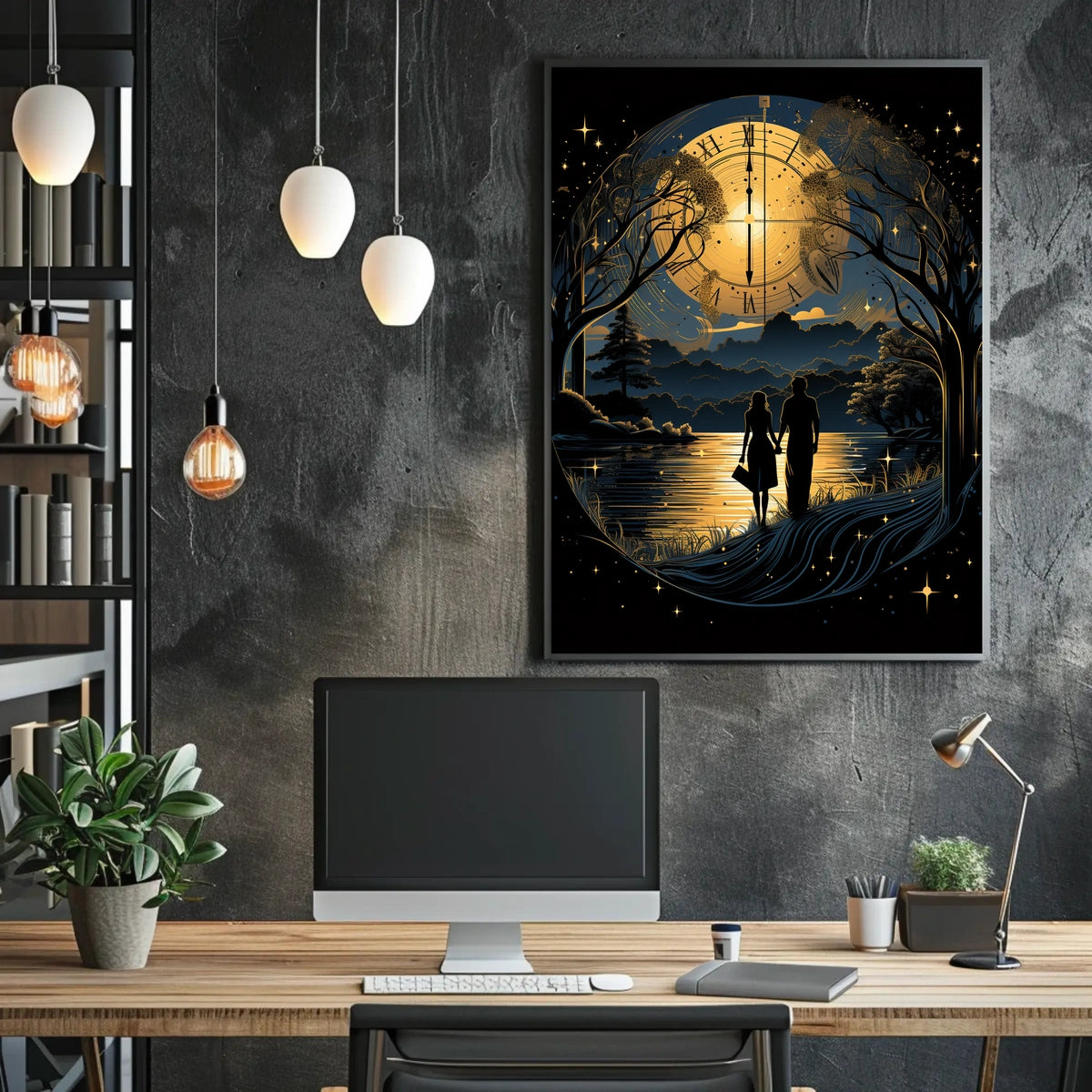 Romantic Cosmic Illusionary Fantasy Art Poster