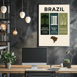 Wonders of Brazil Poster PosterGoat
