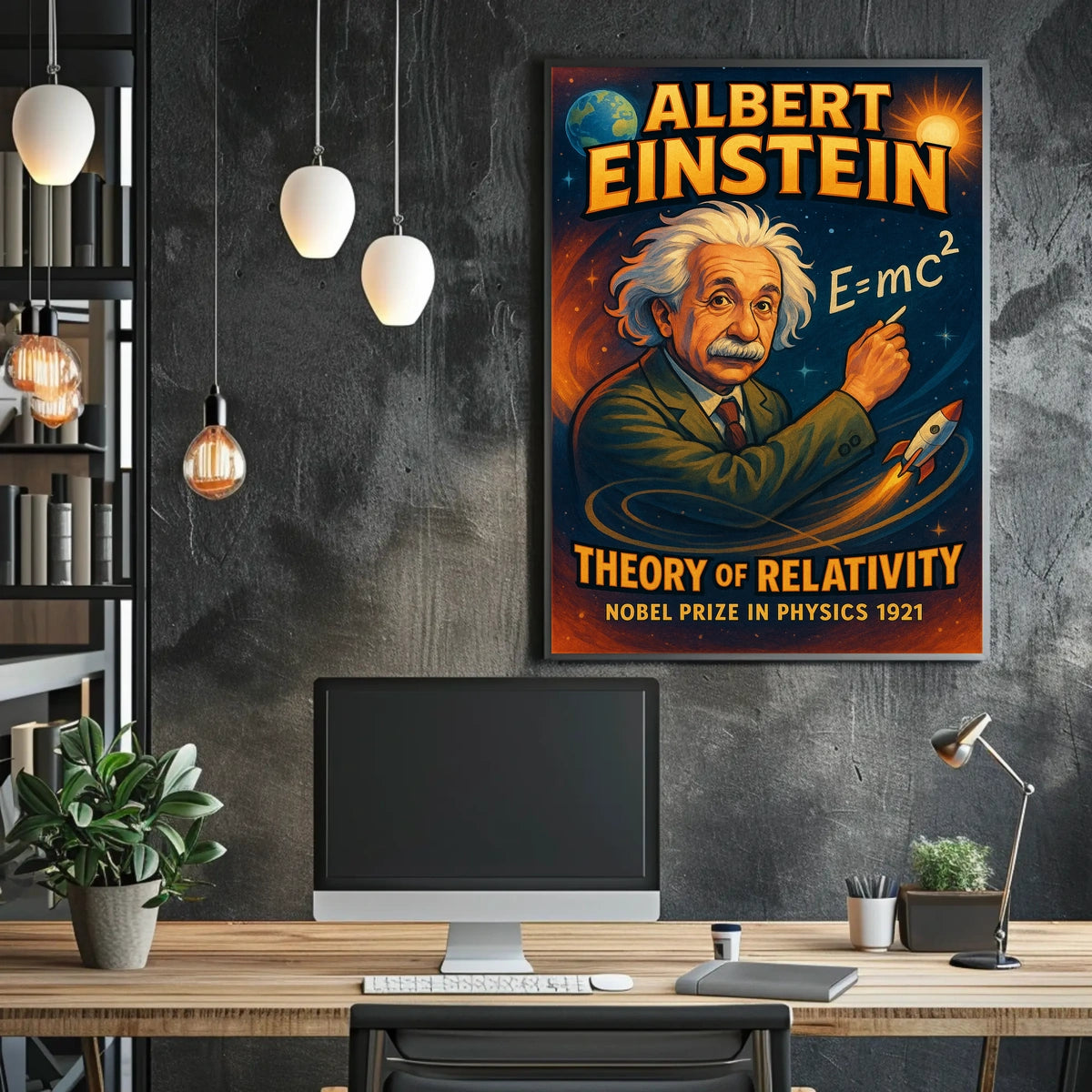 Albert Einstein Theory Of Relativity Poster
