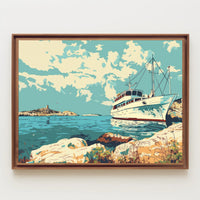 Serene Coastal Escape Poster