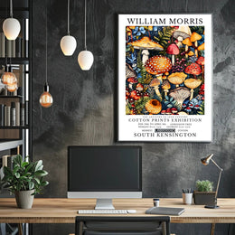 William Morris Cotton Prints Exhibition Poster