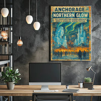 Anchorage Northern Glow Poster