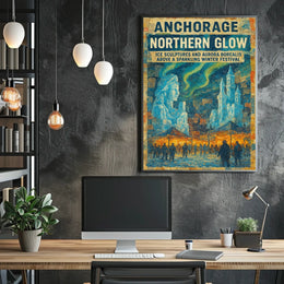Anchorage Northern Glow Poster