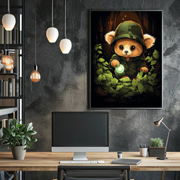 Adventure in the Enchanted Forest Poster for Kids Nursery