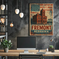 Fremont Heritage Vintage Patriotic Poster