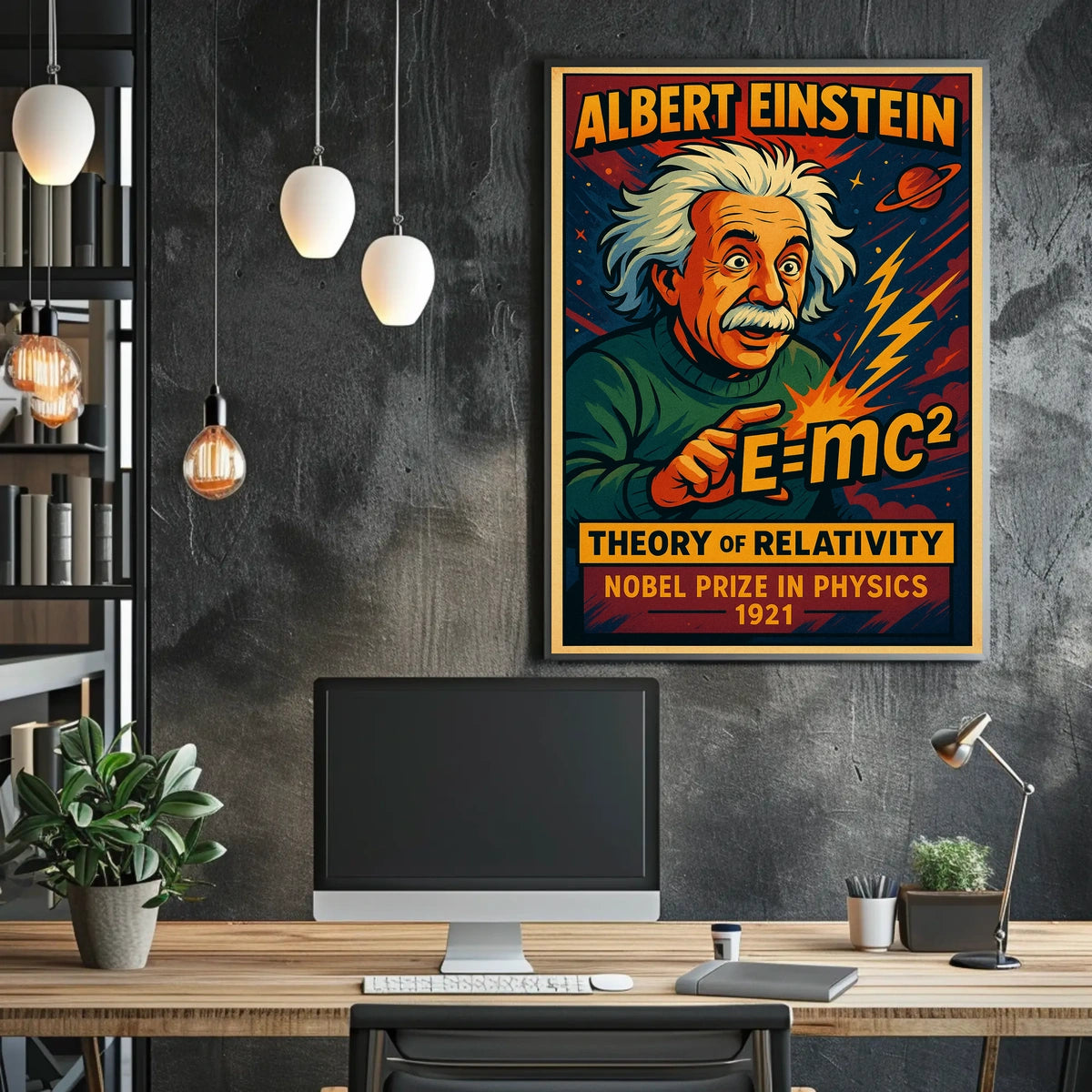 Albert Einstein Theory Of Relativity Poster