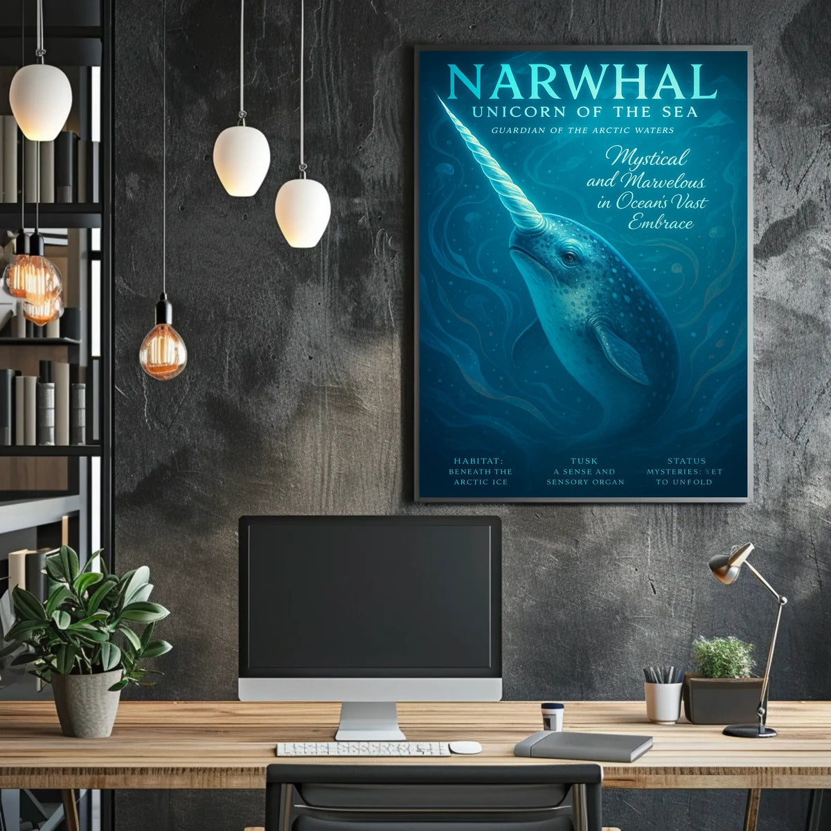 Narwhal Unicorn Of The Sea Poster